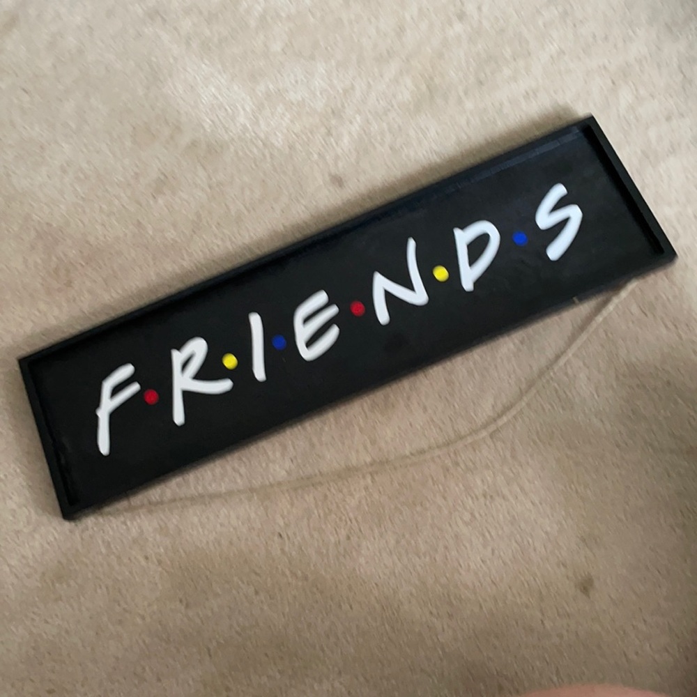 Friends photo hanging sign